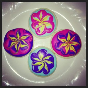 Mini Swirled Flower Cookies