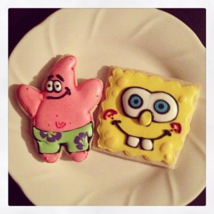 Patrick and Spongebob Cookies