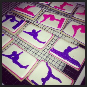 Gymnastics Cookies for a Party by Amy Lynn Events