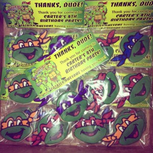 Ninja Turtle Birthday Cookies Cedar Rapids IA