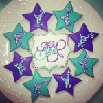 Twisters Gymnastics Decorated Sugar Cookie Cedar Rapids IA