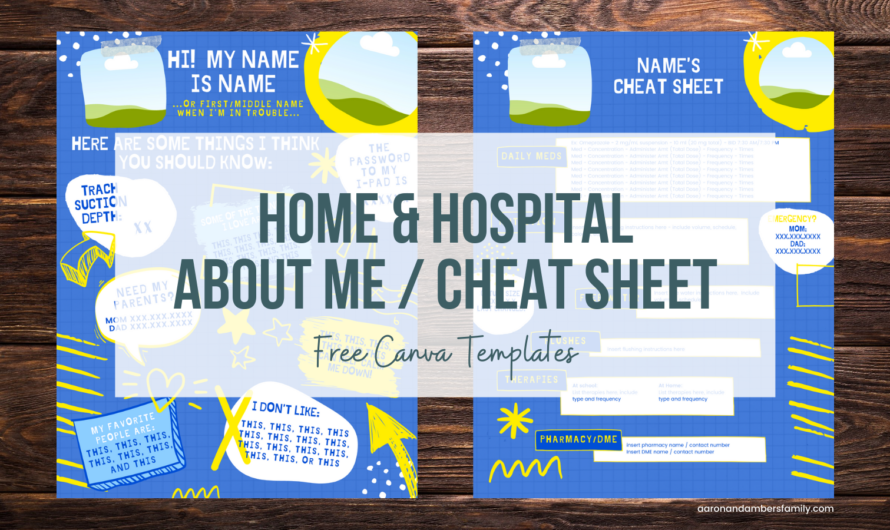 Hospital About Me Sign (Free Canva Template!)